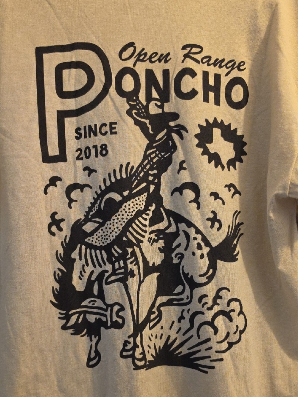 Poncho Open Range Graphic Tee - Cream - Picture 5 of 5